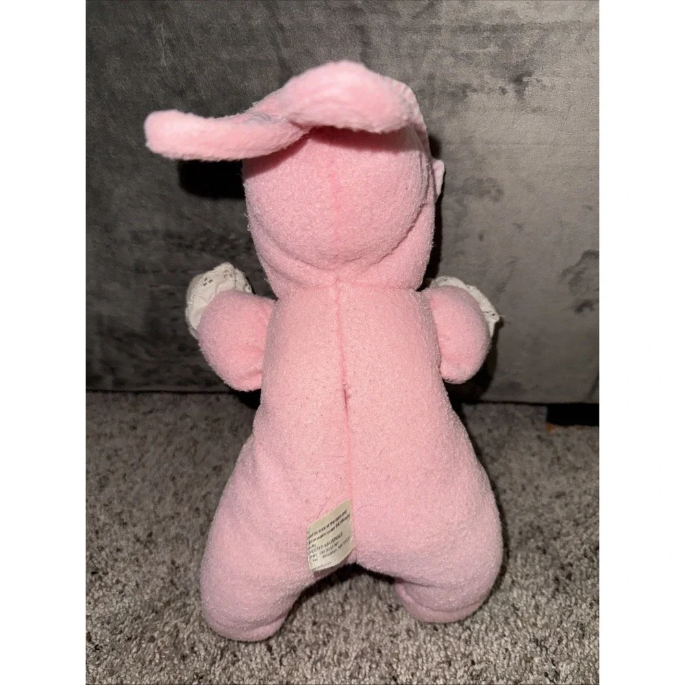 Goldberger Fuzzy Fleece Baby Plush Doll Pink Stripes Pj's Vinyl 11